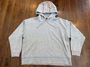 NWT BOMBAS Women’s XXL  Hoodie Sweatshirt Contrasting Stitch Pocket Heather Gray